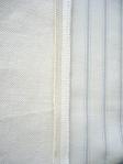 Side seams for Grey Striped Ticking Shopping Bag