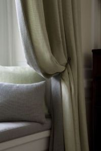 Organic hemp curtains and cushion